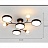 Серия потолочных светодиодных люстр с дисковидными и шарообразными плафонами на разветвленном каркасе MARTA-2 A серый фото 4