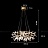 Серия светодиодных кольцевых люстр на металлическом каркасе с абажуром в виде хрустальных веток ARIANA фото 3