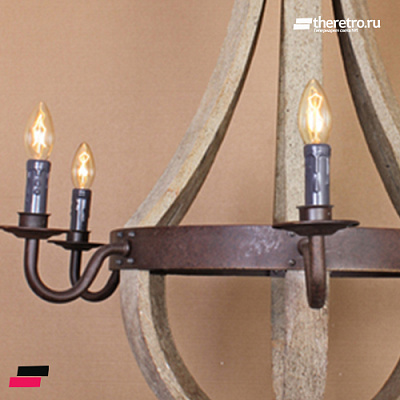 Antiquity Wine Barrel Chandelier фото 4