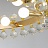 Кольцевая люстра на струнном подвесе с декором из стеклянных шариков с хрустальной огранкой LUCERA 50 см   фото 5