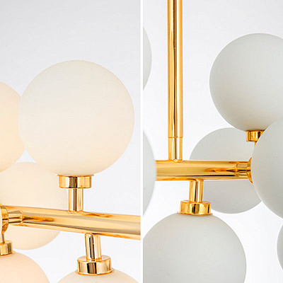 Светильник Bubble Stik Cold Chandelier Черный фото 6