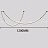 Серия подвесных светильников в виде вытянутых дугообразных светодиодных панелей на черных тросах RILDA 120 см   фото 3