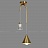 Подвесной светильник с двумя конусообразными плафонами из металла и кристалла ADRIELL фото 3
