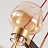 Стеклянная потолочная люстра в стиле постмодерн TWINKLE 6 плафонов Золотой Прозрачный фото 11