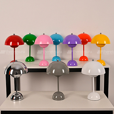 Настольная лампа Verpan Flowerpot Verner Panton E фото 19