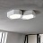 Оригинальный геометрический потолочный светильник CELL Белый фото 8