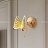 Настенный светодиодный светильник в виде золотых бабочек с ажурными крыльями AMELIS WALL фото 2