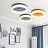 Серия цветных тонких светодиодных потолочных светильников WHEEL СинийБольшой (Large) фото 9