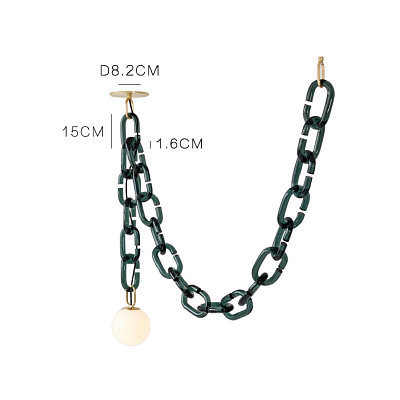Подвесной светильник с декоративной цепью CHAIN 2 фото 4