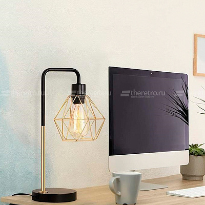Настольная лампа Rose Gold Cylinder Table Lamp фото 9