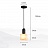 Серия подвесных светильников с плафонами различных геометрических форм из натурального белого мрамора C золотой фото 13