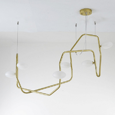 Люстра Palindrome 2 Light LED Chandelier from Rich Brilliant Willing фото 5
