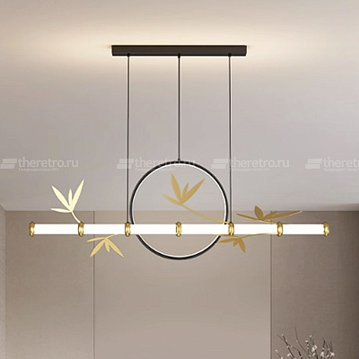 Подвесной светильник в японском стиле Бамбук Japanese Style Bamboo Wall Lamp-2 A фото 14