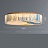 Потолочный светильник с плафоном из стеклянных перламутровых пластин и декором из глазурованной эмали AKIRA CRISTEL 60 см   фото 4