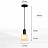 Серия подвесных светильников с плафонами различных геометрических форм из натурального белого мрамора A1 золотой фото 12