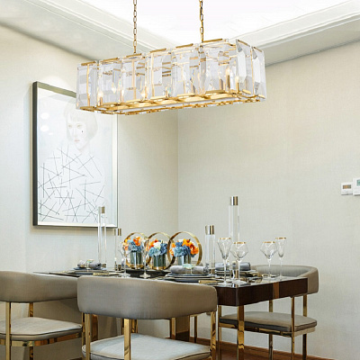 Люстра Harlow Crystal SQUARE Gold фото 6