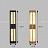 Светодиодный настенный светильник с мраморным плафоном прямоугольной формы внутри металлического каркаса GLEE фото 8