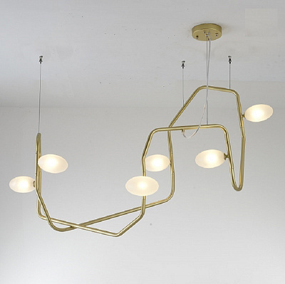 Люстра Palindrome 2 Light LED Chandelier from Rich Brilliant Willing фото 4
