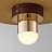 Серия подвесных светильников с мраморной полусферой и кожаным декором AGNES B 60 см   фото 8