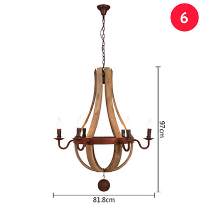 Antiquity Wine Barrel Chandelier фото 9