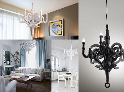Moooi Paper Chandelier 50 см  Черный фото 4
