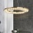 Серия светодиодных кольцевых люстр с абажуром из плоских подвесок MADELAIN модель А фото 8