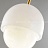 Серия подвесных светильников с разнотипными фигурными плафонами округлой формы из белого мрамора MIEL A фото 13