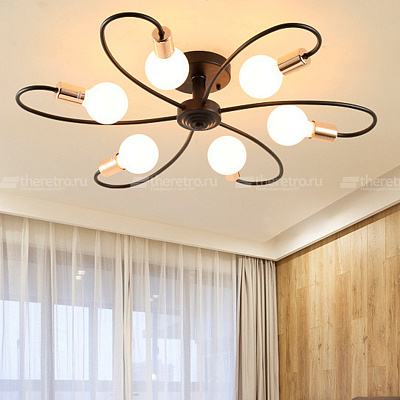 Потолочная люстра Open Bulb Ceiling Light  фото 9