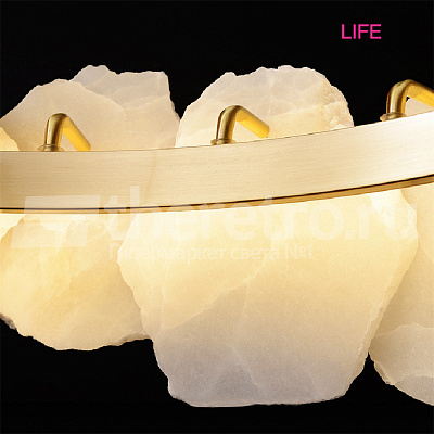 Подвесной однорядный светильник Naturays Marble Josiah Alabaster B фото 8