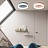 Серия цветных тонких светодиодных потолочных светильников WHEEL СерыйМалый (Small) фото 10