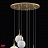 Светильник подвесной E27 9 плафонов 15 см  Бронза фото 6