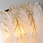 Настенный светильник в стиле постмодерн с декором из стилизованных стеклянных перьев PLUMAGE WALL 3 плафона  фото 10