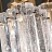 Подвесной светильник с прямоугольным плафоном из хрустальных пластин с эффектом льда, подвешенном на металлических рамках BENNA A фото 5