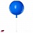Детский светильник воздушный шар 25 см  Красный фото 2