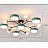 Серия потолочных светодиодных люстр с дисковидными и шарообразными плафонами на разветвленном каркасе MARTA-2 A серый фото 13